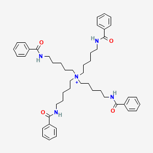 molecular formula C48H64N5O4+ B14728259 Tetrakis(5-benzamidopentyl)azanium CAS No. 6270-95-7