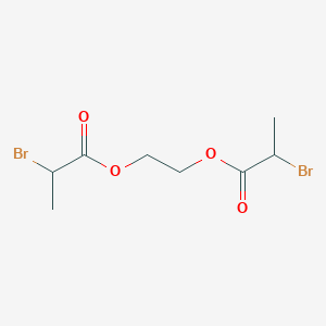 molecular formula C8H12Br2O4 B14728261 2-(2-Bromopropanoyloxy)ethyl 2-bromopropanoate CAS No. 5468-93-9