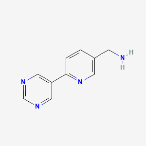 (6-(Pyrimidin-5-yl)pyridin-3-yl)methanamine