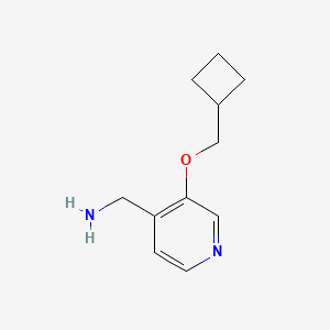 molecular formula C11H16N2O B1472832 (3-(Cyclobutylmethoxy)pyridin-4-yl)methanamine CAS No. 2098095-26-0