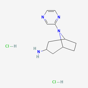 8-(Pyrazin-2-yl)-8-azabicyclo[3.2.1]octan-3-amine dihydrochloride