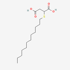 molecular formula C16H30O4S B14728370 (Dodecylmercapto)succinic acid CAS No. 6188-78-9