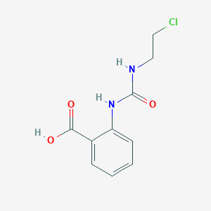 molecular formula C10H11ClN2O3 B14728377 Anthranilic acid, N-[(chloroethyl)carbamoyl]- CAS No. 13908-44-6