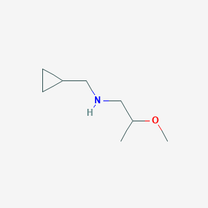molecular formula C8H17NO B1472841 N-(cyclopropylmethyl)-2-methoxypropan-1-amine CAS No. 1566268-98-1