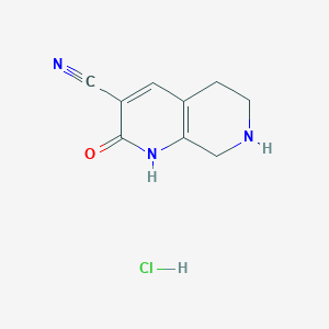 2-Oxo-1,2,5,6,7,8-hexahydro-1,7-naphthyridine-3-carbonitrile hydrochloride