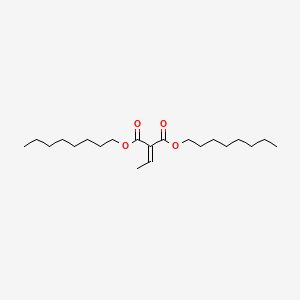 molecular formula C21H38O4 B14728453 Dioctyl ethylidenepropanedioate CAS No. 5468-26-8