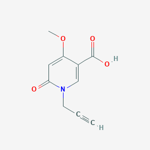 4-Methoxy-6-oxo-1-(prop-2-yn-1-yl)-1,6-dihydropyridine-3-carboxylic acid