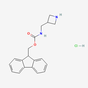 (9H-fluoren-9-yl)methyl (azetidin-3-ylmethyl)carbamate hydrochloride