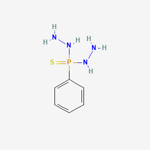 molecular formula C6H11N4PS B14728579 Phosphonothioic dihydrazide, P-phenyl- CAS No. 5395-21-1