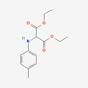 molecular formula C14H19NO4 B14728592 Diethyl[(4-methylphenyl)amino]propanedioate CAS No. 5634-67-3