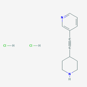 3-(Piperidin-4-ylethynyl)pyridine dihydrochloride