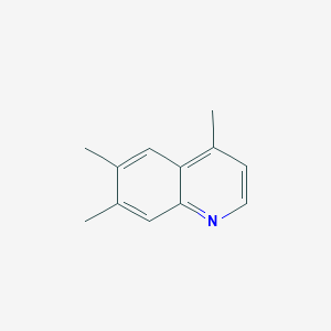 molecular formula C12H13N B14728607 4,6,7-Trimethylquinoline CAS No. 6804-16-6