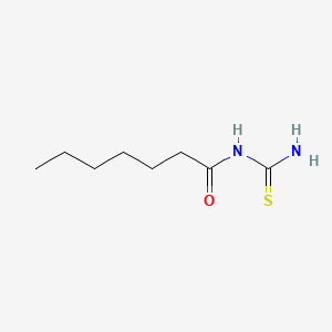 molecular formula C8H16N2OS B14728612 Heptanoyl thiourea CAS No. 6281-73-8