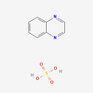 molecular formula C8H8N2O4S B14728641 Quinoxaline, sulfate CAS No. 6119-81-9