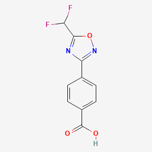 4-[5-(Difluoromethyl)-1,2,4-oxadiazol-3-yl]benzoic acid