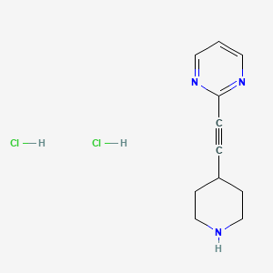 2-(Piperidin-4-ylethynyl)pyrimidine dihydrochloride