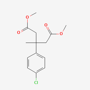1,5-Dimethyl 3-(4-chlorophenyl)-3-methylpentanedioate