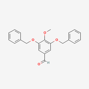 molecular formula C22H20O4 B14728693 Benzaldehyde, 4-methoxy-3,5-bis(phenylmethoxy)- CAS No. 13326-72-2