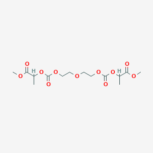 molecular formula C14H22O11 B14728704 Dimethyl 2,14-dimethyl-4,12-dioxo-3,5,8,11,13-pentaoxapentadecane-1,15-dioate CAS No. 5334-84-9