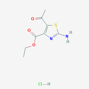 Ethyl 5-acetyl-2-amino-1,3-thiazole-4-carboxylate hydrochloride