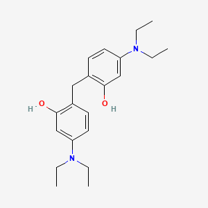 molecular formula C21H30N2O2 B14728741 Phenol, 2,2'-methylenebis[5-(diethylamino)- CAS No. 6274-83-5