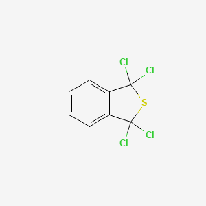 molecular formula C8H4Cl4S B14728747 Benzo[c]thiophene, 1,1,3,3-tetrachloro-1,3-dihydro- CAS No. 13169-42-1