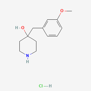 4-[(3-Methoxyphenyl)methyl]piperidin-4-ol hydrochloride