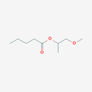 molecular formula C9H18O3 B14728847 1-Methoxypropan-2-yl pentanoate CAS No. 5451-90-1