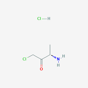 molecular formula C4H9Cl2NO B1472885 (3S)-3-Amino-1-chloro-2-butanone hydrochloride CAS No. 36076-65-0