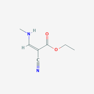 molecular formula C7H10N2O2 B14728862 ethyl (Z)-2-cyano-3-(methylamino)prop-2-enoate CAS No. 7154-54-3