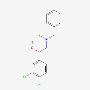 molecular formula C17H19Cl2NO B14728872 2-[Benzyl(ethyl)amino]-1-(3,4-dichlorophenyl)ethanol CAS No. 6338-26-7