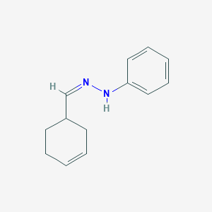 molecular formula C13H16N2 B14728922 N-[(Z)-cyclohex-3-en-1-ylmethylideneamino]aniline CAS No. 6329-59-5