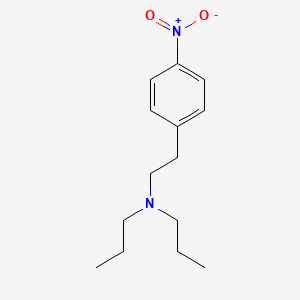 molecular formula C14H22N2O2 B14728931 Benzeneethanamine, 4-nitro-N,N-dipropyl- CAS No. 5339-24-2