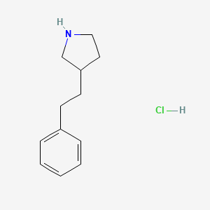 molecular formula C12H18ClN B1472894 3-(2-Phenylethyl)pyrrolidine hydrochloride CAS No. 936225-50-2