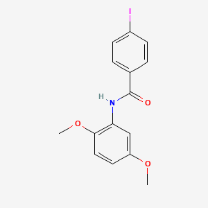 molecular formula C15H14INO3 B14728946 N-(2,5-Dimethoxyphenyl)-4-iodo-benzamide CAS No. 6182-83-8