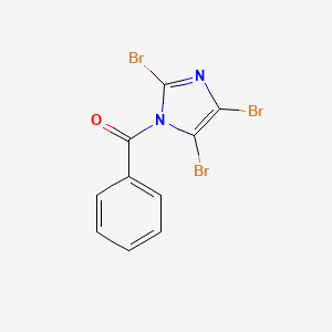 molecular formula C10H5Br3N2O B14728983 Phenyl(2,4,5-tribromo-1H-imidazol-1-yl)methanone CAS No. 6595-52-4