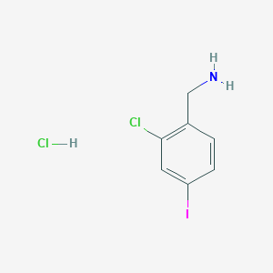 molecular formula C7H8Cl2IN B1472902 (2-Chloro-4-iodophenyl)methanamine hydrochloride CAS No. 1803605-40-4