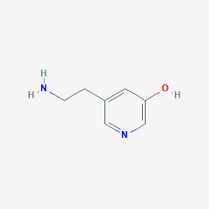 molecular formula C7H10N2O B1472904 5-(2-氨基乙基)吡啶-3-醇 CAS No. 1803585-03-6