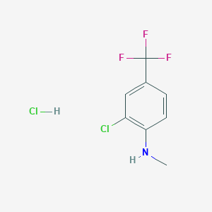 molecular formula C8H8Cl2F3N B1472906 2-氯-N-甲基-4-(三氟甲基)苯胺盐酸盐 CAS No. 1803589-01-6