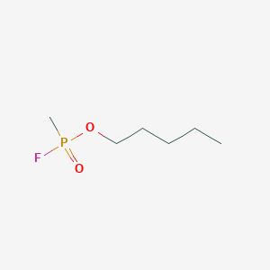 molecular formula C6H14FO2P B14729066 Pentyl methylphosphonofluoridate CAS No. 13454-59-6