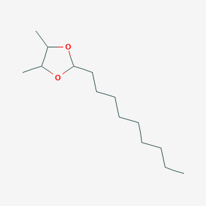molecular formula C14H28O2 B14729159 4,5-Dimethyl-2-nonyl-1,3-dioxolane CAS No. 5421-23-8