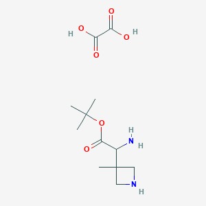molecular formula C12H22N2O6 B1472917 3-(Boc-aminomethyl)-3-methylazetidine oxalate CAS No. 1400764-23-9