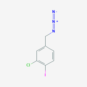 molecular formula C7H5ClIN3 B1472919 4-(Azidomethyl)-2-chloro-1-iodobenzene CAS No. 1803604-83-2