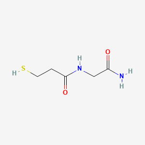 molecular formula C5H10N2O2S B14729248 N-(2-Amino-2-oxoethyl)-3-mercaptopropanamide CAS No. 6182-86-1