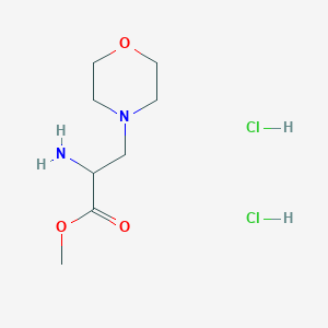 molecular formula C8H18Cl2N2O3 B1472927 Methyl 2-amino-3-(morpholin-4-yl)propanoate dihydrochloride CAS No. 1803561-64-9