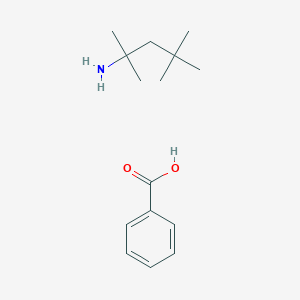 molecular formula C15H25NO2 B14729290 benzoic acid;2,4,4-trimethylpentan-2-amine CAS No. 6281-48-7