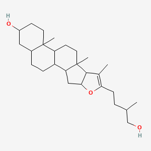 molecular formula C27H44O3 B14729293 Furost-20(22)-en-3,26-diol CAS No. 6540-49-4