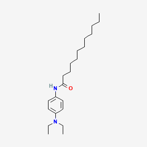 molecular formula C22H38N2O B14729303 N-(4-Diethylaminophenyl)dodecanamide CAS No. 5462-74-8