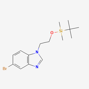 molecular formula C15H23BrN2OSi B1472935 5-bromo-1-(2-((tert-butyldimethylsilyl)oxy)ethyl)-1H-benzo[d]imidazole CAS No. 1704067-43-5