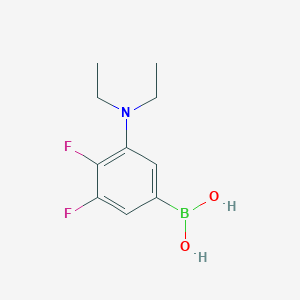 molecular formula C10H14BF2NO2 B1472936 (3-(Diethylamino)-4,5-difluorophenyl)boronic acid CAS No. 1704068-51-8
